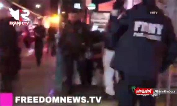 تیراندازی در متروی منهتن نیویورک و مجروح شدن دو نفر در این حادثه