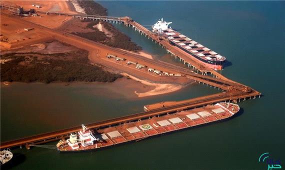 جهش صادرات سنگ آهن از بندر هدلند استرالیا