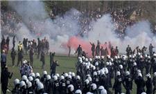 برخورد خشن پلیس بلژیک با تظاهرات ضد محدودیت‌های کرونایی