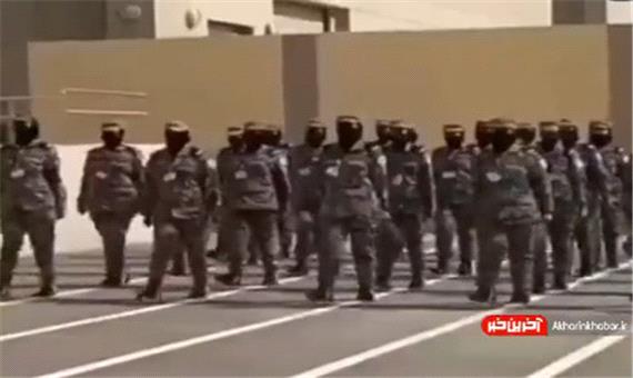 رژه نظامی سربازان زن در عربستان سعودی