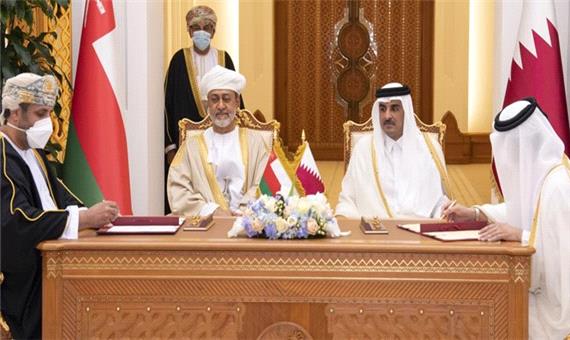 نخستین سفر سلطان عمان به قطر و امضای چند توافقنامه اقتصادی و نظامی