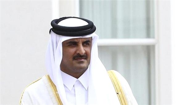 دیدار محمود عباس با امیر قطر در دوحه