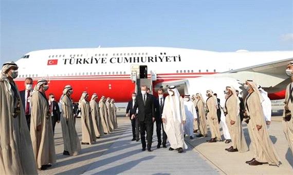 اردوغان پس از 9 سال به امارات سفر کرد
