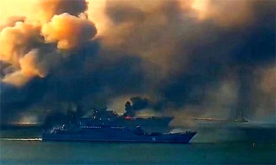اوکراین می‌گوید یک کشتی روسی را غرق کرده است