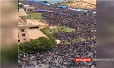 کاخ ریاست‌جمهوری سریلانکا در تسخیر معترضان