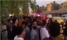 تظاهرات مردم خشمگین عراق مقابل سفارت ترکیه