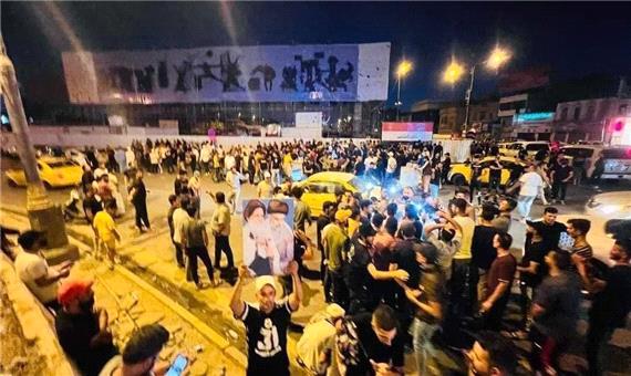 تجمع هواداران صدر در میدان التحریر عراق