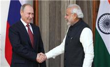 تاکید پوتین بر توسعه روابط روسیه با هند علیرغم فشارهای غرب