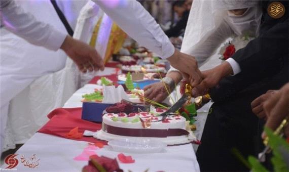 (تصاویر) جشن عروسی دسته‌جمعی 56 زوج شیعه در کابل