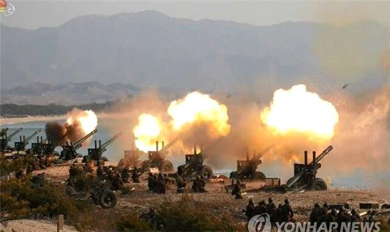 شلیک ده‌ها گلوله توپخانه از سوی کره شمالی به سمت مرزهای دریایی با کره جنوبی