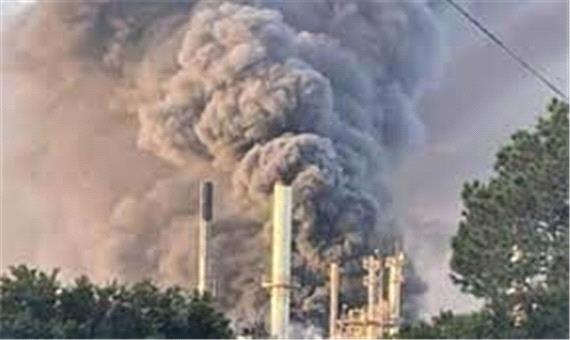 آتش سوزی در یک کارخانه مواد شیمیایی در ژاپن