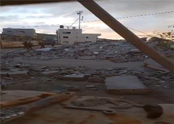 تخریب منزل شهید فلسطینی در غرب نابلس