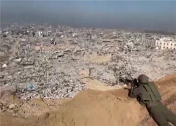 تصاویر وحشتناک از شهر جبالیا در نوار غزه