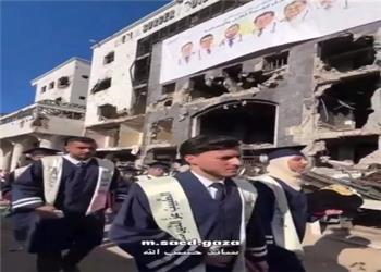 جشن فارغالتحصیلی 230 دانشجوی پزشکی در غرب غزه