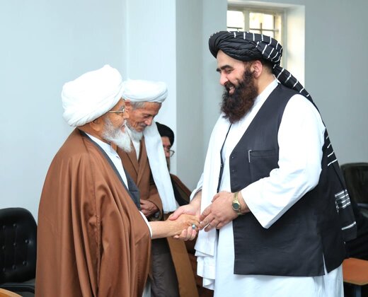 دیدار وزیرخارجه طالبان با شورای علمای شیعه افغانستان