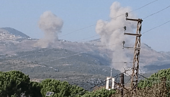 حمله هوایی گسترده اسرائیل به جنوب لبنان