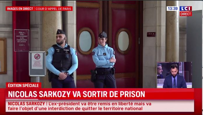 سارکوزی آزاد شد