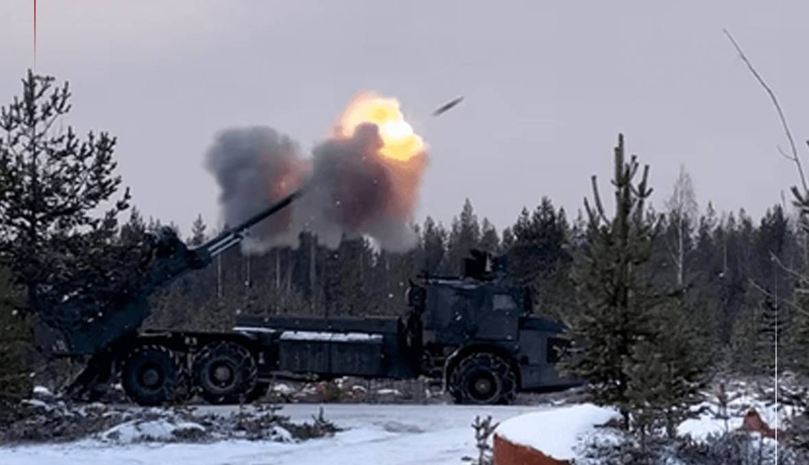 رزمایش توپخانه‌ای فنلاند نزدیک مرز روسیه