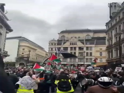 برگزاری راهپیمایی سراسری حمایت از فلسطین در لندن