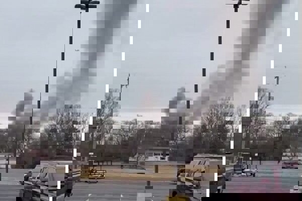 سقوط ۲ بالگرد در نیوجرسی آمریکا+ فیلم