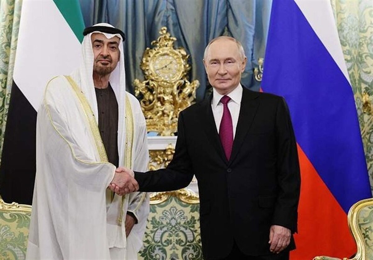 دیدار پوتین و رئیس امارات در کاخ کرملین