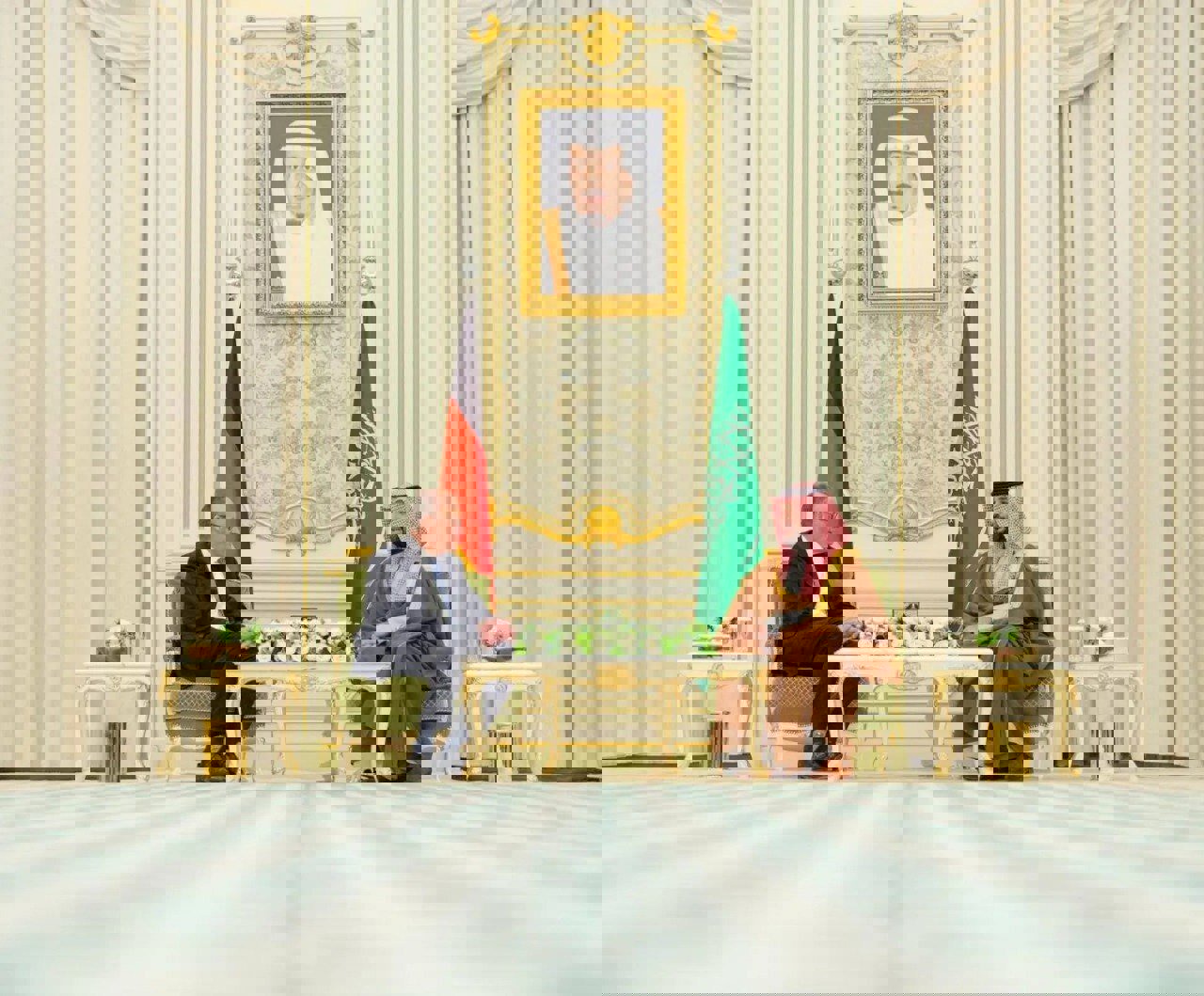 دیدار رسمی ولیعهد عربستان و صدراعظم آلمان در ریاض