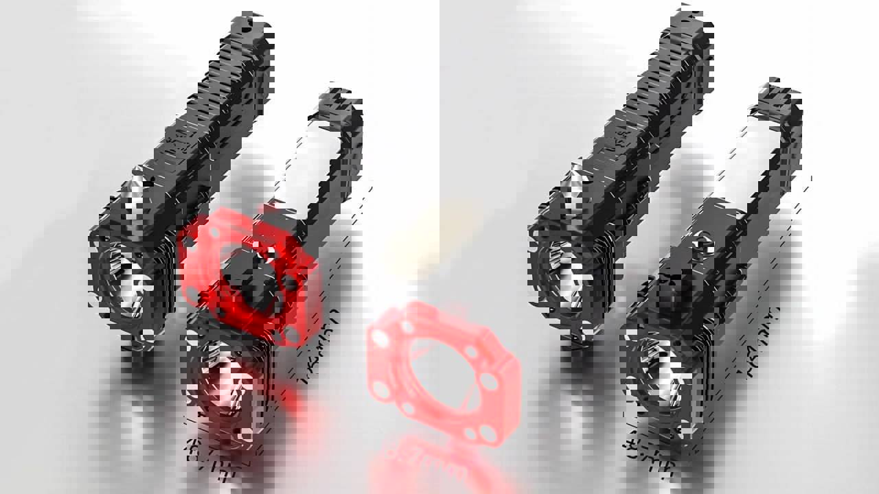 چراغ قوه ۸ کاره پاور بانک، چراغ قوه، شیشه شکن و ...