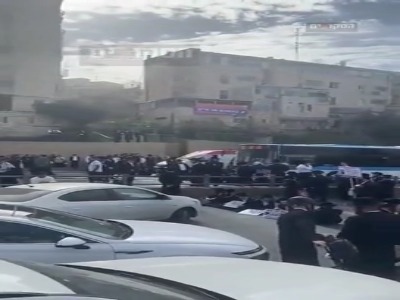 اعتراض مجدد حریدی‌ها به خدمت اجباری با انسداد ورودی‌های قدس اشغالی