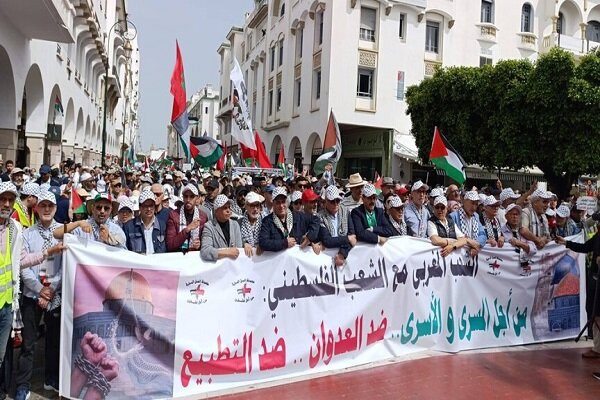 اعلام همبستگی مراکشی‌ها با مردم فلسطین در سالروز «نکسه»