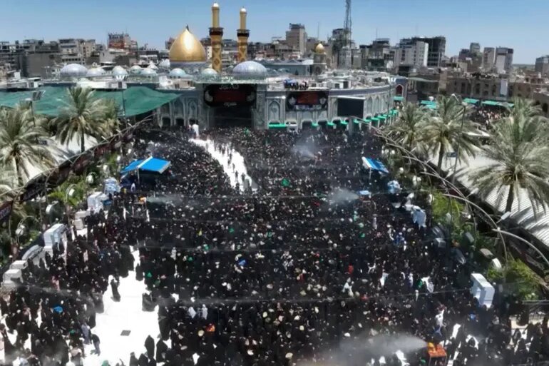 آمادگی نجف اشرف برای تشییع پیکر رهبر انقلاب اسلامی+تصاویر