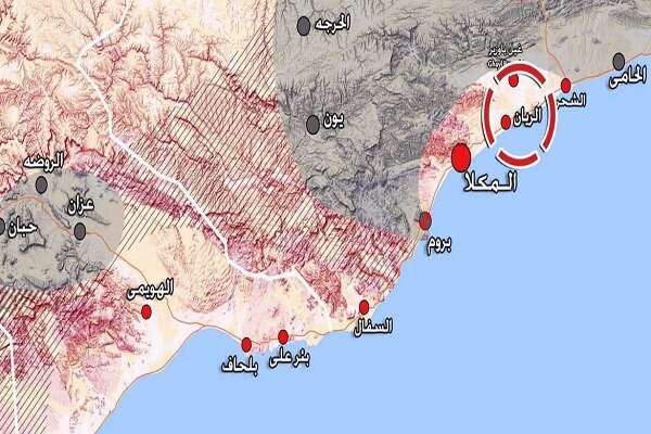 فرودگاه الریان در المکلا با موشک و پهپاد هدف قرار گرفت