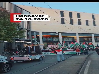 اعتراضات در هانوفر آلمان در حمایت از فلسطین
